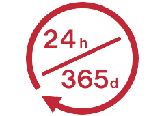 24時間365日 集荷・発送可能